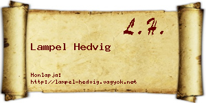 Lampel Hedvig névjegykártya